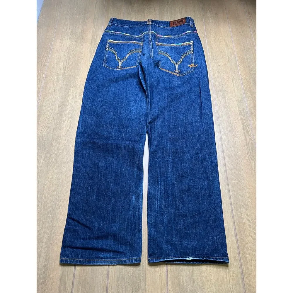 Vintage Rocawear baggy jeans Men Sz 33x31 embroidered pockets R99 Y2K Loose - Picture 12 of 13
